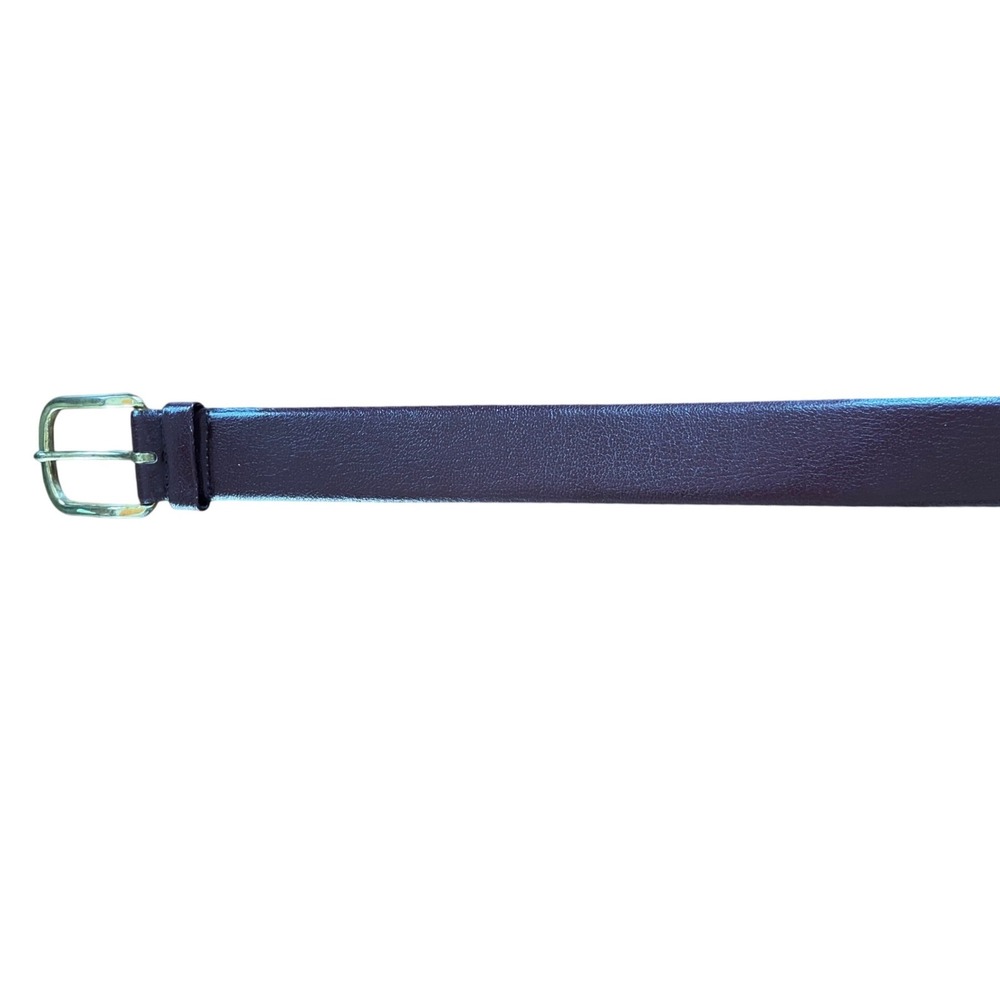 Vintage Harness House Mens Leather Belt 36 Burgundy Oxblood Brass Buckle Uruguay - Picture 5 of 8